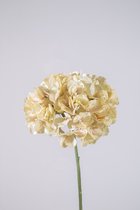 Kunstbloem - Hortensia - hydrangea  - topkwaliteit decoratie - 2 stuks - zijden bloem - off white - 75 cm hoog