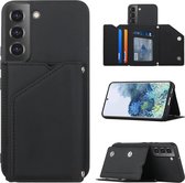 Fonu Samsung S22 Plus Hoesje Zwart - Backcover Wallet