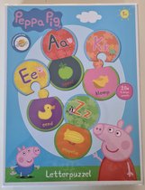 Peppa Pig letterpuzzel - Peppa Big - Puzzel - Kinderpuzzel - 3+ - Kinderen - Cadeau - Puzzelen - Puzzelstukjes - Leren lezen - School - Schrijven - Zoon - Dochter - Kleindochter - Kleinzoon - Educatief - Verjaardagscadeau