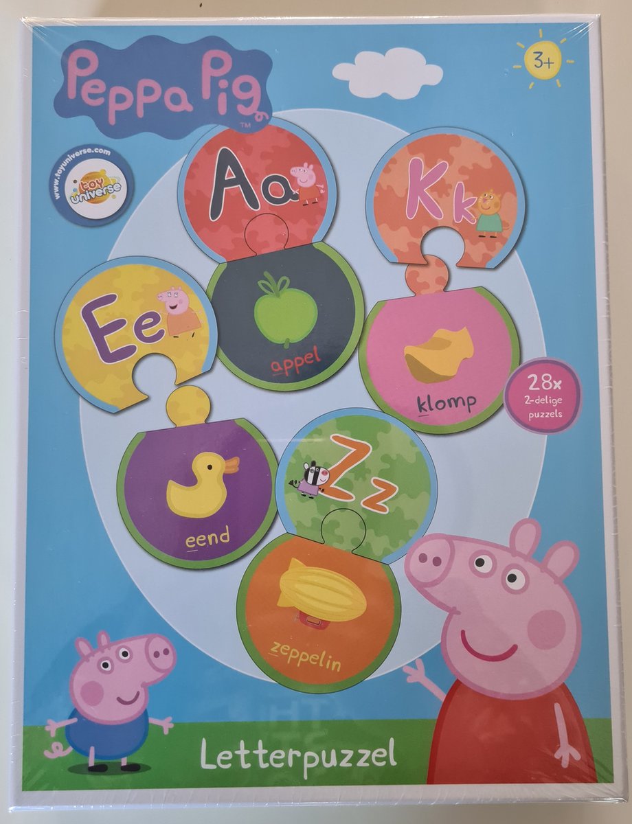 Mogelijk Onderdompeling gevaarlijk Peppa Pig letterpuzzel - Peppa Big - Puzzel - Kinderpuzzel - 3+ - Kinderen  - Cadeau -... | bol.com