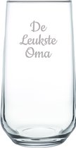 Gegraveerde Drinkglas 47cl De Leukste Oma