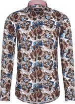 Marshall Denim - overhemd - Bloemenprint - 8012