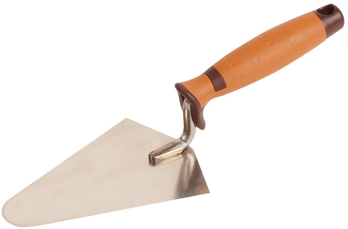 Punttroffel Super Prof Eco rond 160 mm RVS met Supersoft-handgreep