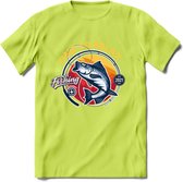 Time To Relax - Vissen T-Shirt | Grappig Verjaardag Vis Hobby Cadeau Shirt | Dames - Heren - Unisex | Tshirt Hengelsport Kleding Kado - Groen - 3XL