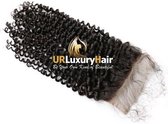 Raw Cambodian Silkbase Closure 4x4 (Kinky Curls - 10 inch)