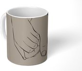 Mok - tekening - Partner - Valentijn - 350 ML - Beker - Uitdeelcadeautjes