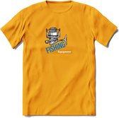 Fishing Equipment - Vissen T-Shirt | Grappig Verjaardag Vis Hobby Cadeau Shirt | Dames - Heren - Unisex | Tshirt Hengelsport Kleding Kado - Geel - M