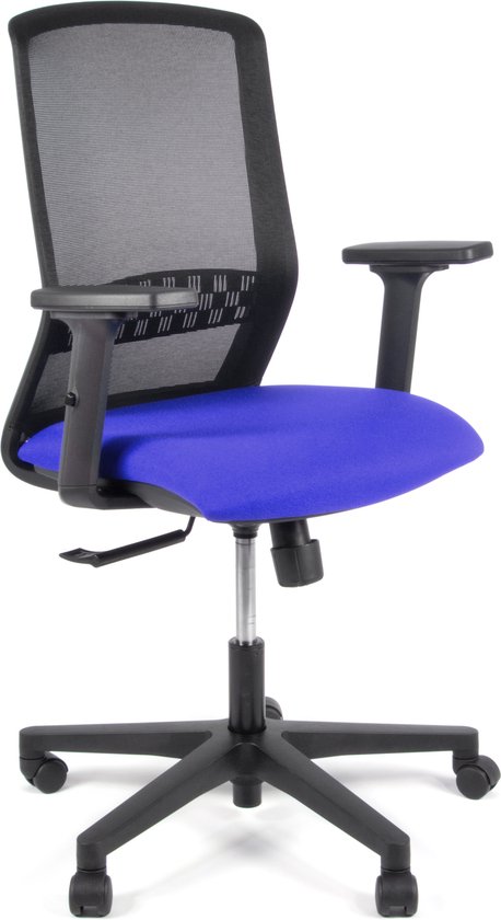 Linea Tekna 01 - Bureaustoel - Ergonomisch EN1335 - Multi verstelbaar- Zwart/Blauw