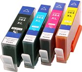 Bol.com Set 4x ABC huismerk cartridge geschikt voor HP 364XL voor HP DeskJet 3070A 3520 e-All-in-One 3521 3522 3524 D5445 D5460 ... aanbieding