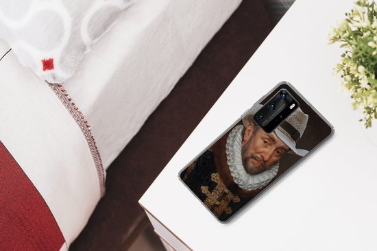 Coque Huawei P40 Pro - Guillaume d' Oranje - Chapeau - Vieux Maîtres - Coque de téléphone en Siliconen