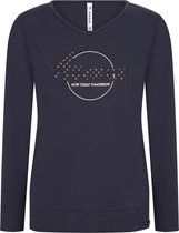 Zoso T-shirt Sarah Sporty Sweater 221 Indigo Dames Maat - S