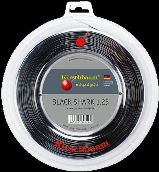 BLACK SHARK - Kirschbaum strings & grips | Saiten für Tennis-, Squash