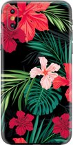My Style Telefoonsticker PhoneSkin For Apple iPhone Xs Red Caribbean Flower