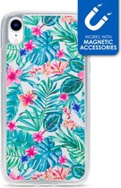 Apple iPhone XR Hoesje - My Style - Magneta Serie - TPU Backcover - White Jungle - Hoesje Geschikt Voor Apple iPhone XR