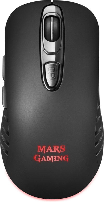 Gaming muis met led Mars Gaming MMW2 3200 dpi Zwart 3200 DPI