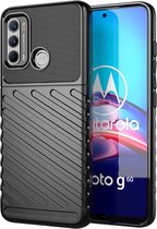 Cazy Motorola Moto G60 hoesje - TPU Grip Case - zwart