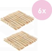 Bamboe Wasknijpers - 6 x 20 stuks (120 wasknijpers)