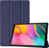 Hoes Geschikt voor Samsung Galaxy Tab A 10.1 inch (2019) Tri-Fold tablethoes - Donker Blauw
