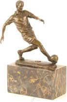 Bronzen Beeld Voetballer 15x7x23 cm