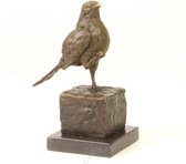 Bronzen Sculptuur Kleine Vogel Prooi 13x9x20 cm