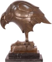 Bronzen Art Deco Beeld Een Adelaar 34x16x39 cm