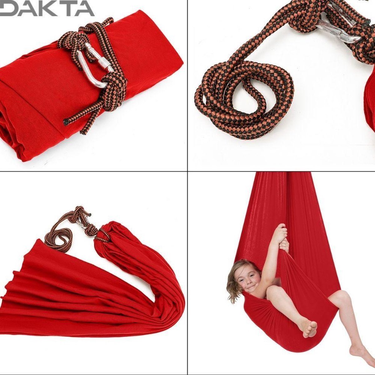 Yoga Hangmat Rood Nylon 100 Kg Draagkracht Aerial Yoga Doek yoga-hangmat-rood-nylon-100-kg-draagkracht-aerial-yoga-doek