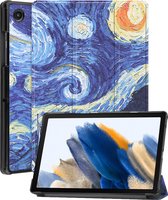 Samsung Tab A8 Hoes Book Case Hoesje Luxe Cover - Samsung Galaxy Tab A8 Hoesje - Sterrenhemel