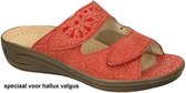 Fidelio Hallux -Dames -  koraalrood - slippers & muiltjes - maat 38