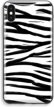 CaseCompany® - iPhone XS Max hoesje - Zebra pattern - Soft Case / Cover - Bescherming aan alle Kanten - Zijkanten Transparant - Bescherming Over de Schermrand - Back Cover