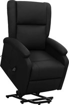 vidaXL Sta-op-stoel verstelbaar kunstleer zwart