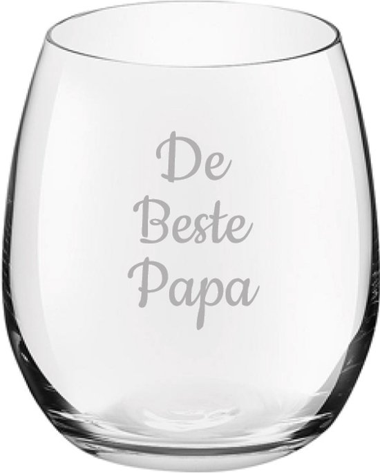 Verre Gravé 39cl Le Meilleur Papa