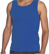 Blauwe tanktop / hemdje voor heren - Fruit of The Loom - katoen - mouwloos t-shirt / tanktops / singlet 2XL