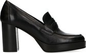 Manfield - Dames - Zwarte leren pumps - Maat 37