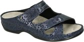 Berkemann -Dames -  blauw donker - slippers & muiltjes - maat 37
