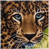 Diamond Painting Crystal Art Kit ® Leopard 30x30 cm, Full Painting