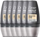 Dove - Men+Care - Roll-On Deodorant - Sensitive Care - 6 x 50 ml - Voordeelverpakking