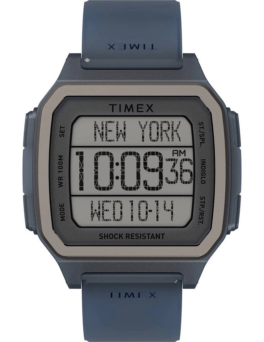 Timex Command Urban TW2U56500 Horloge - Kunststof - Grijs - Ø 42 mm
