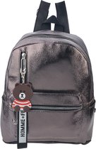 Rugzak 30*25*11 cm Grijs Kunstleer Vierkant Rugtas Travelbag