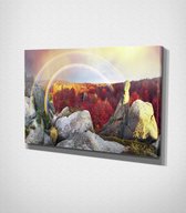 Rainbow Over The Mountains Canvas - 30 x 40 cm