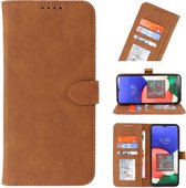 Wicked Narwal | Wallet Cases Hoesje voor Samsung Samsung Galaxy A12 / Nacho Bruin