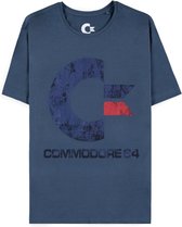 Commodore 64 - Tonal Logo Heren T-shirt - L - Blauw