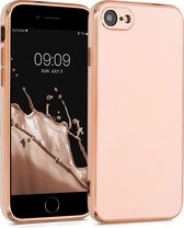 kwmobile Hoes voor Apple iPhone SE (2022) / SE (2020) / 8 / 7 - Backcover voor smartphone - Telefoonhoesje in roségoud