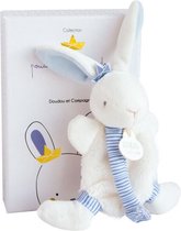 Doudou et Compagnie DC3511 konijnenmatras - trooster met fopspeen clip, blauw, baby