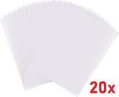 Plastic Vellen - Transparante velle - 20 stuks A4 Formaat Transparante Kunststof - 0.1mm dikte