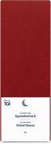 Blumtal Hoeslaken - Microfiber Hoeslakens - 180 x 200 x 30cm - Katoen - Aurora Rood - Rood