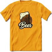 Bierpul T-Shirt | Bier Kleding | Feest | Drank | Grappig Verjaardag Cadeau | - Geel - L