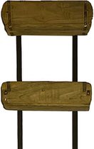 Wandrek - steenmalrek - wanddecoratie - oud hout - trendy - H123cm - By Mooss