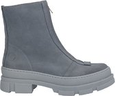 Ca Shott halfhoog voorrits boots dames jeansblauw suède