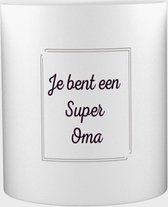 Akyol - Je bent een super oma Mok met opdruk - mama/moeder - grootmoeder - moederdag - 350 ML inhoud