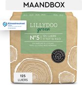 LILLYDOO green Milieu & Huidvriendelijke Luiers - Maat 5 (11-16 kg) - 125 Stuks - Maandbox